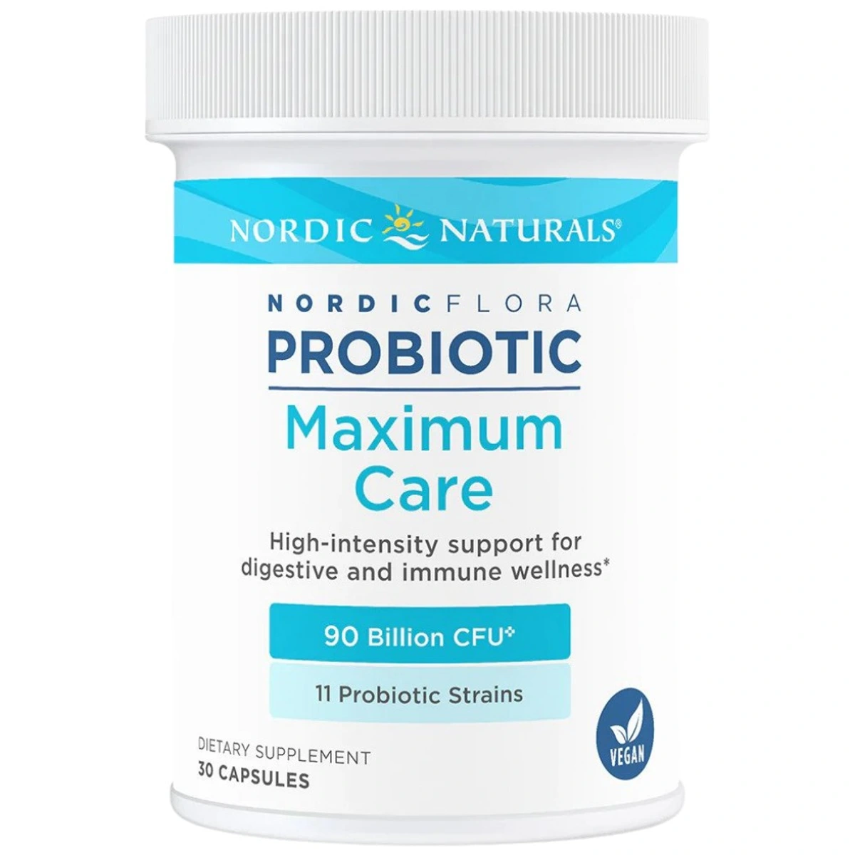 Nordic Naturals Nordic Flora Probiotic Maximum Care | 90 Billion Active Cells — Брой капсули: 30 капсули