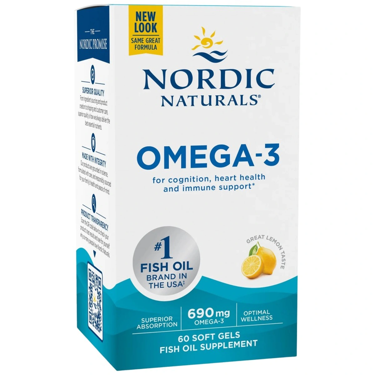 Nordic Naturals Omega-3 690 mg — Брой капсули: 60 капсули