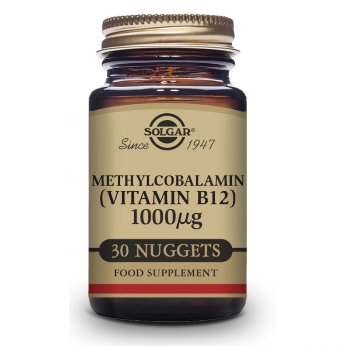 Solgar Vitamin B-12 1000 mcg / Methylcobalamin — Брой таблетки: 30 таблетки