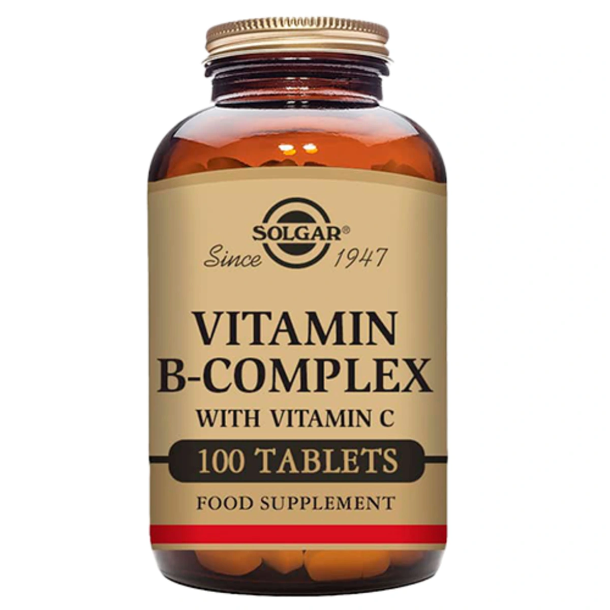 Solgar Vitamin B-Complex + Vitamin C — Брой таблетки: 100 Таблетки