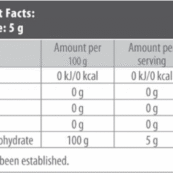 Creatine 100_ Micronized Monohydrate 300gr_таблица