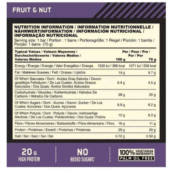 OPTIMUM NUTRITION FRUIT & NUT PROTEIN CRISP BAR 70G_таблица