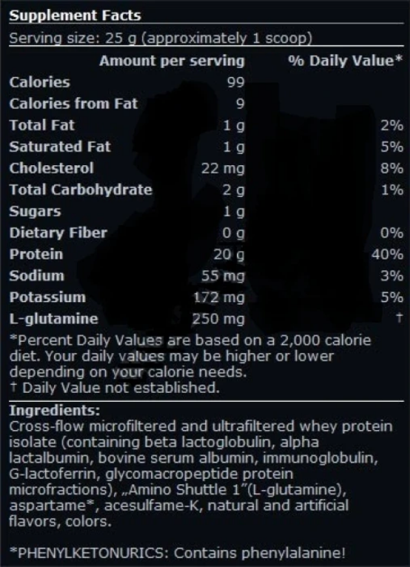Scitec nutrition 100_ Whey Isolate_700kg_таблица Scitec nutrition 100_ Whey Isolate_700kg_таблица