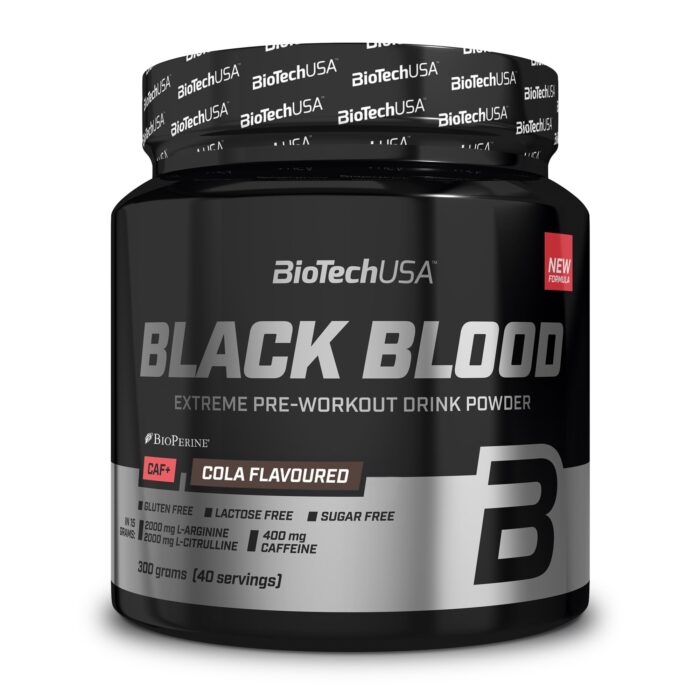 BioTechUSA Black Blood CAF+ Preworkout Drink Powder with 12 Active ... BioTechUSA Black Blood CAF+ Preworkout Drink Powder with 12 Active ...