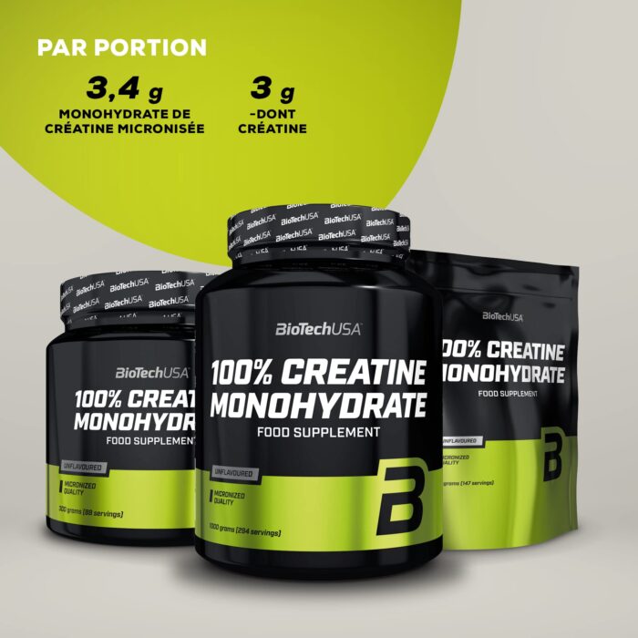 BioTechUSA 100% Creatine Monohydrate | Pharmaceutical Grade ... BioTechUSA 100% Creatine Monohydrate | Pharmaceutical Grade ...