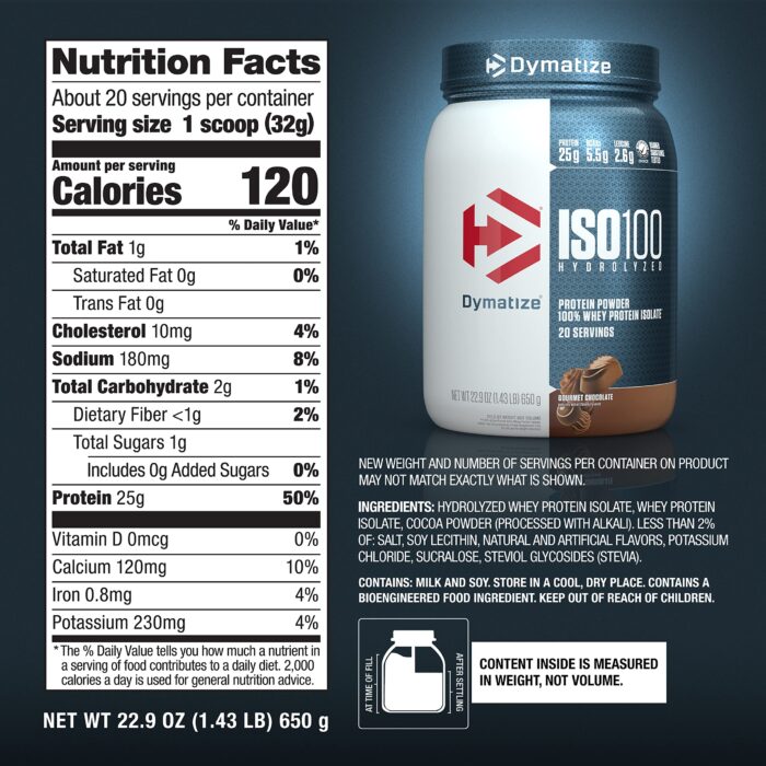 Amazon.com: Dymatize ISO100 Hydrolyzed Protein Powder, 100% Whey ... Amazon.com: Dymatize ISO100 Hydrolyzed Protein Powder, 100% Whey ...