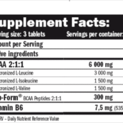 BCAA 2000 240caps_таблица