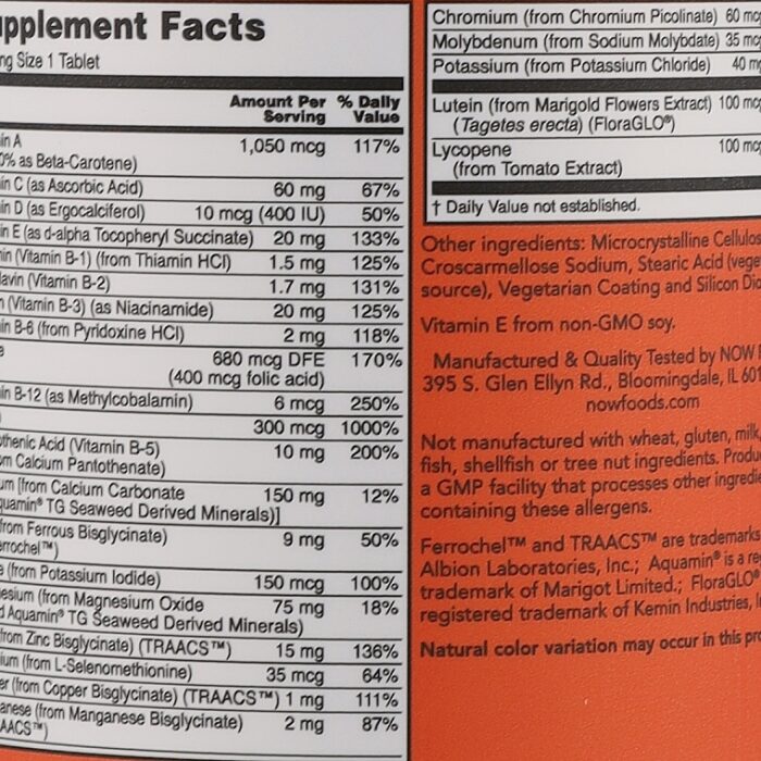 Now Foods Daily Vits - Daily Vitamin Complex, tablets | MAKEUP Now Foods Daily Vits - Daily Vitamin Complex, tablets | MAKEUP