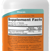 Magnesium Citrate 200 mg | Essential Mineral* | NOW Supplements