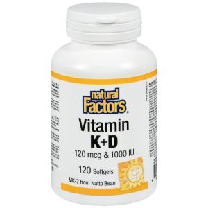 Vitamin K 120 mcg & Vitamin D 1000 IU