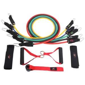 Комплект фитнес ластици за трениране от 11 части / Resistance Band Set