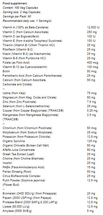 NOWEcoGreenMultiVitamin180VegCapsules-nutri85341 NOWEcoGreenMultiVitamin180VegCapsules-nutri85341