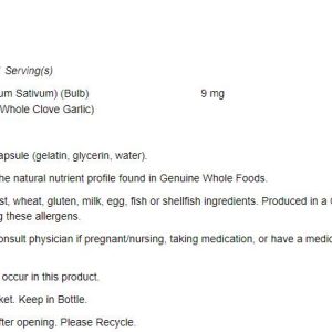 NOWGarlicOil1500mg100Softgels-nutri21f00