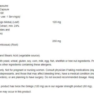 NOWGinkgoBilobaDoubleStrength120mg100VegCapsules-nutrie6993