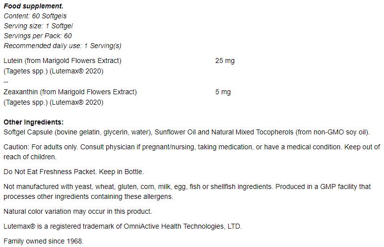 NOWLuteinZeaxanthin60Softgels-nutri532e2 NOWLuteinZeaxanthin60Softgels-nutri532e2