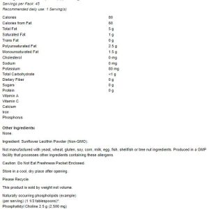 NOWSunflowerLecithinPurePowder454Grams-nutri26f9b