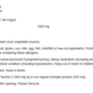 NOWTaurine1000mgDoubleStrength100VegCapsules-nutricc582