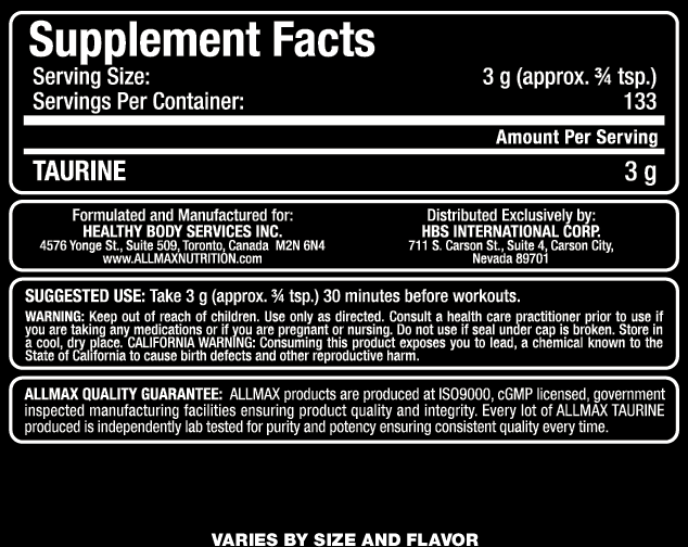 allmax_taurine-sf allmax_taurine-sf