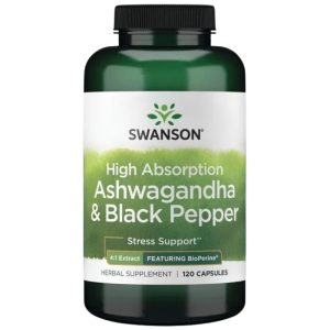 High Absorption Ashwagandha & Black Pepper | Featuring BioPerine