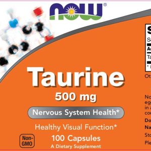 now_taurine_500mg_100c_sf88337