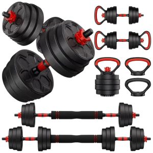 Box with Bar, Dumbells & Kettlebell